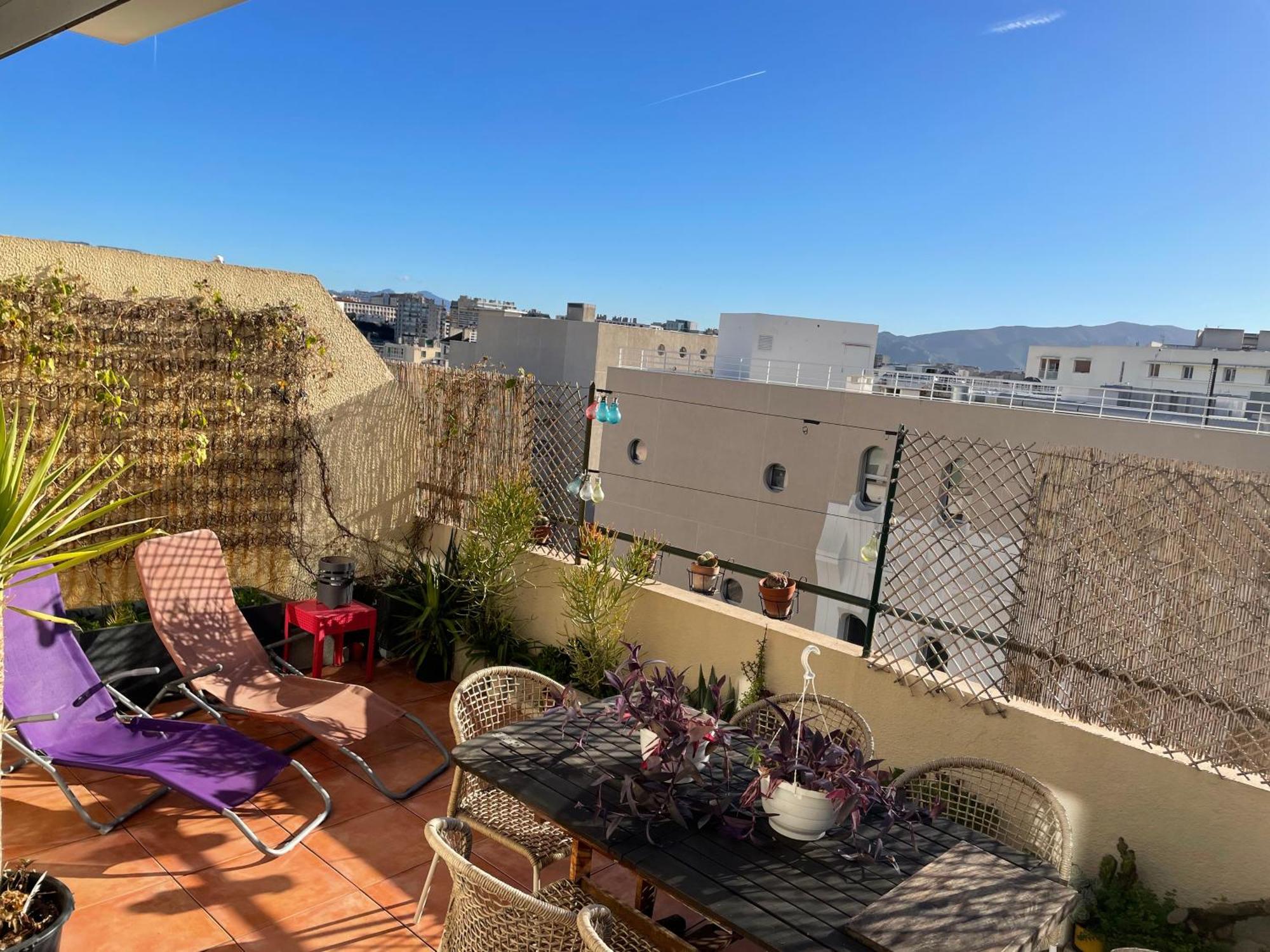 4 Personnes Appart 60 M2 Terrasse 35M2 Sejour Sud 2 Vraies Chambres Gare Saint-Charles Universite Μασσαλία Εξωτερικό φωτογραφία